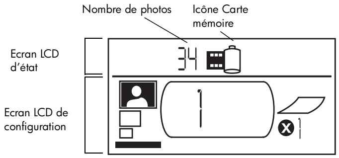 COMPAQ PHOTOSMART 130 - Lecture de l'état de la carte mémoire - 1