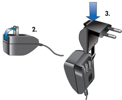 COMPAQ PHOTOSMART 130 - Branchement de l'adaptateur secteur - 2