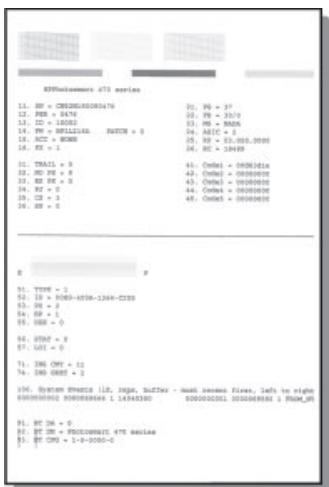 COMPAQ PHOTOSMART 470 - Impression d'une page de test - 1