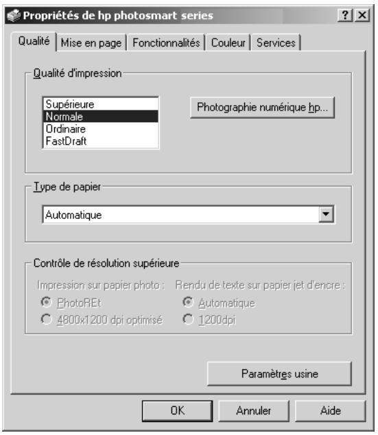 COMPAQ PHOTOSMART 7150 - Impression depuis un PC sous windows - 2
