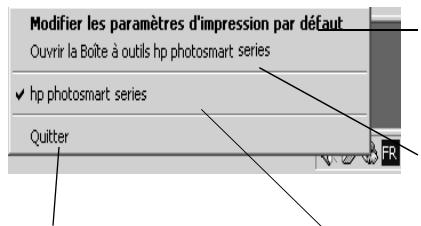 COMPAQ PHOTOSMART 7550 - Icône de l'imprimante hp photosmart - 2