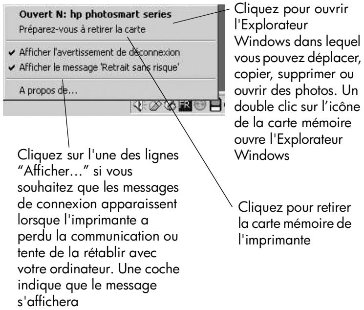 COMPAQ PHOTOSMART 7550 - Icône de la carte mémoire hp photosmart - 2