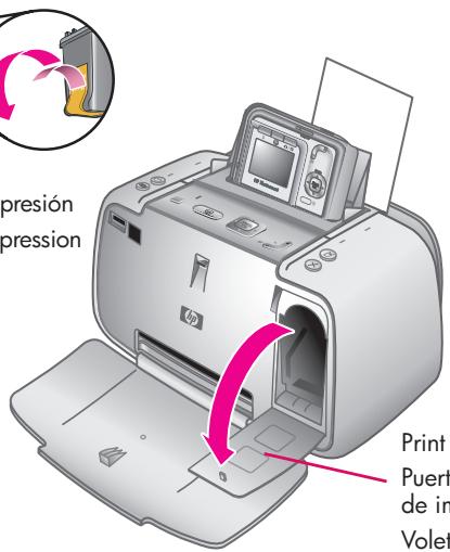 COMPAQ PHOTOSMART A430 - Installes la cartouche d'encre dans l'imprimante - 1