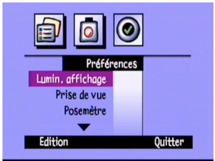 COMPAQ PHOTOSMART C500 - Pour régler la luminosité de l'écran couleur : - 2