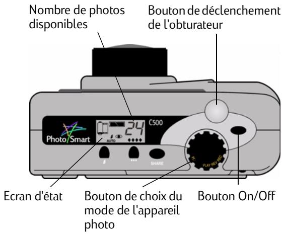 COMPAQ PHOTOSMART C500 - Pour prendre des photos de type standard : - 1