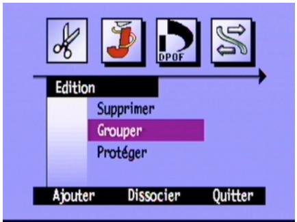 COMPAQ PHOTOSMART C500 - Pour créer un groupe : - 1