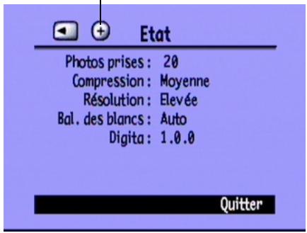 COMPAQ PHOTOSMART C500 - Pour vérifier le niveau de la pile bouton : - 1