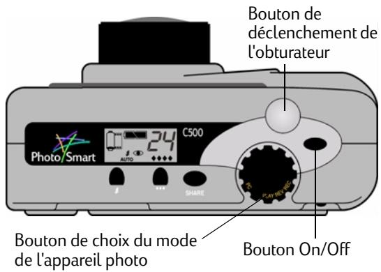 COMPAQ PHOTOSMART C500 - Pour prendre une photo : - 1