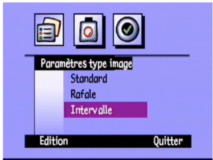 COMPAQ PHOTOSMART C500 - Pour modifier les paramètres intervalle : - 1