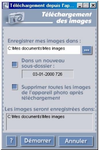 COMPAQ PHOTOSMART C500 - Pour télécharger des photos : - 2