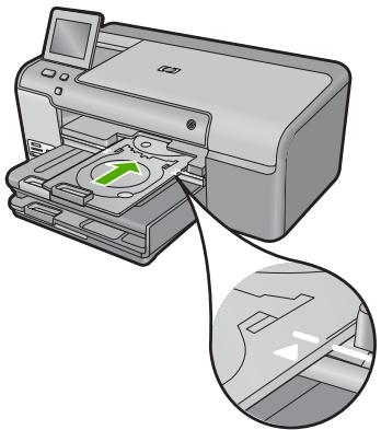 COMPAQ PHOTOSMART D7500 - Lösung 1: CD/DVD-Halter in das CD/DVD-Fach einschieben - 1