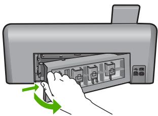 COMPAQ PHOTOSMART D7500 - Per eliminare un inceppamento della carta dallo sportello posteriore - 1