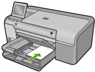 COMPAQ PHOTOSMART D7500 - So legen Sie großformatiges Papier ein: - 10