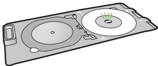COMPAQ PHOTOSMART D7500 - L'immagine sul CD/DVD stampato è troncata e vi sono trace di inchiostro sul supporto CD/DVD - 1