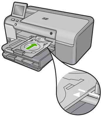 COMPAQ PHOTOSMART D7500 - Solution 1: Push the CD/DVD holder into the CD/DVD tray - 1