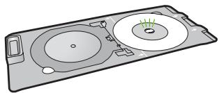 COMPAQ PHOTOSMART D7500 - So drucken Sie direkt auf eine CD/DVD: - 2