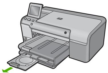 COMPAQ PHOTOSMART D7500 - So drucken Sie direkt auf eine CD/DVD: - 1