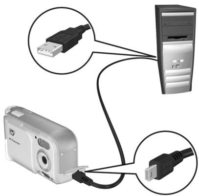 COMPAQ PHOTOSMART E317 - Transferencia de imágenes al equipo - 1
