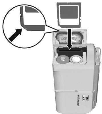 COMPAQ PHOTOSMART E317 - Installazione e formattazione di una scheda di memoria (opzionale) - 1