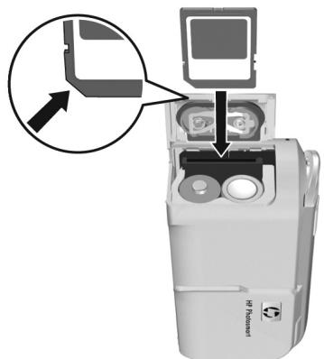 COMPAQ PHOTOSMART E317 - Install and Format a Memory Card (Optional) - 1