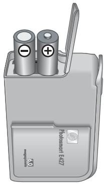COMPAQ PHOTOSMART E427 - Installation des piles - 2