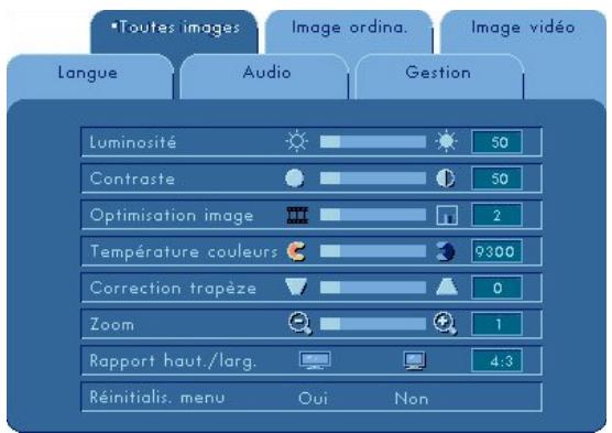 COMPAQ SB21 - Menu « langue - 1