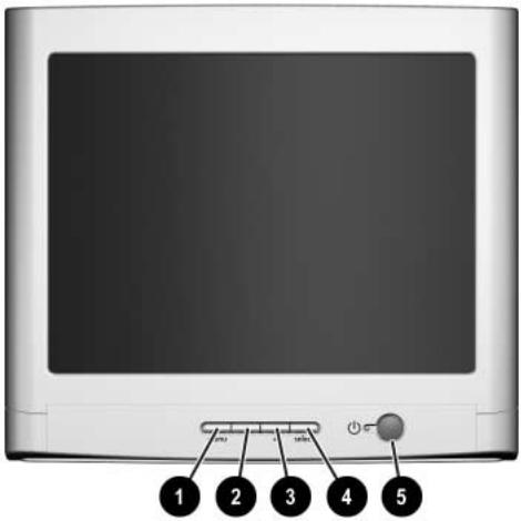 COMPAQ V75 - Commandes du panneau avant - 1