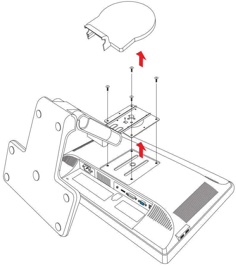 COMPAQ VP17 - Préparation du moniteur à double charnière pour le montage mural - 2