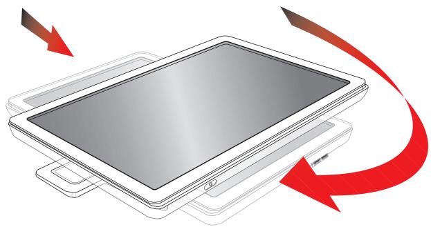 COMPAQ VP19 - Repliage du moniteur à double charnière - 4