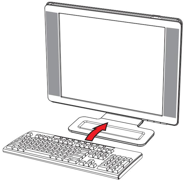 COMPAQ W1858 - Rangement du clavier - 1