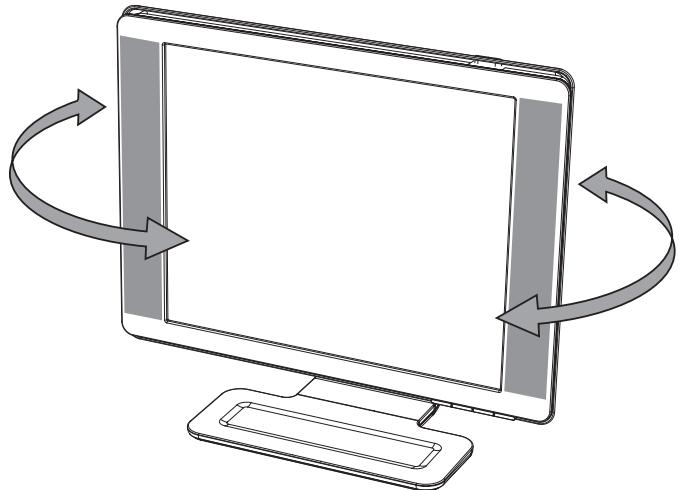 COMPAQ WF1907 - Réglage du basculement horizontal (certains modèles uniquement) - 1