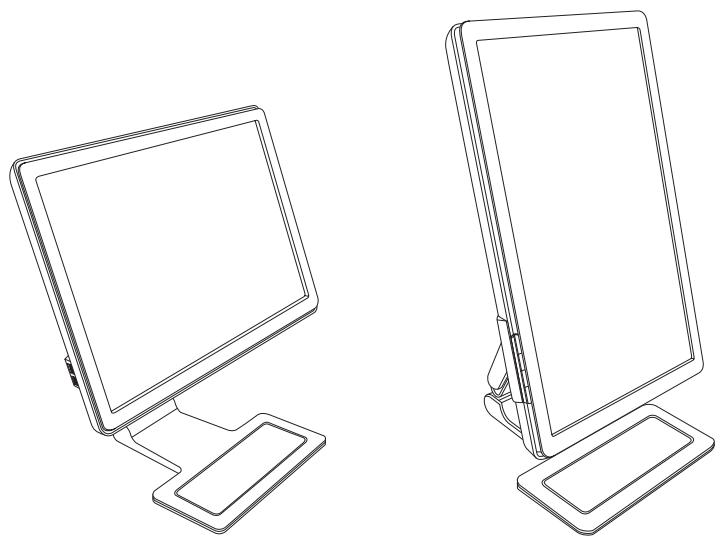 COMPAQ WF1907 - Pivotement du moniteur (certains modèles uniquement) - 4