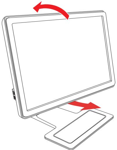 COMPAQ WF1907 - Pivotement du moniteur (certains modèles uniquement) - 1