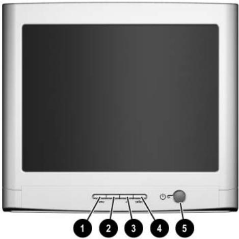 COMPAQ 75 - Commandes du panneau avant - 1