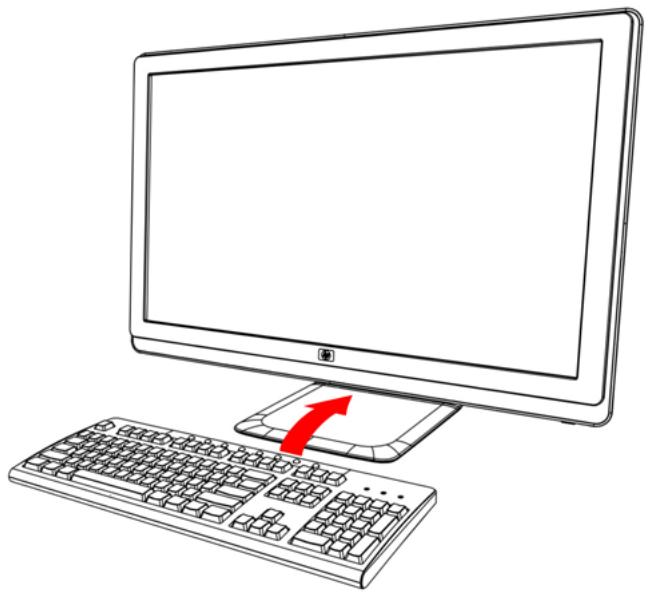 COMPAQ 2510 - Rangement du clavier - 1