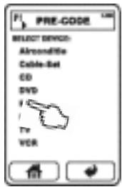 VINCENT RCA-572 - Add new device controls from the internal database - 5