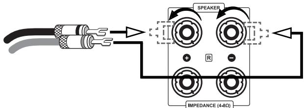 VINCENT SP-994 - CONNECTION OF THE LOUDSPEAKERS - 3