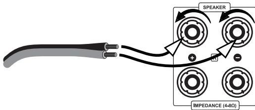 VINCENT SP-994 - CONNECTION OF THE LOUDSPEAKERS - 1