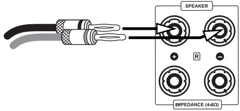 VINCENT SP-994 - CONNECTION OF THE LOUDSPEAKERS - 2
