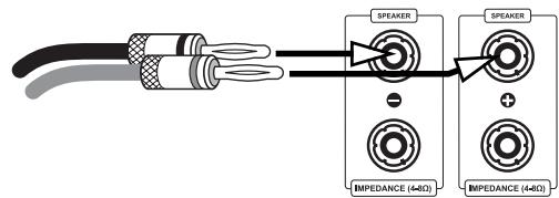 VINCENT SP-995 - CONNECTION OF THE LOUDSPEAKERS - 2