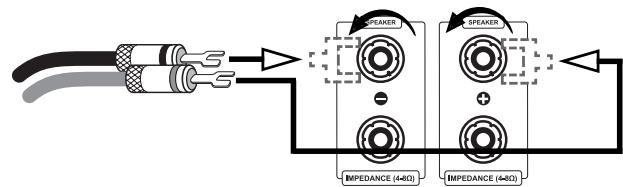 VINCENT SP-995 - CONNECTION OF THE LOUDSPEAKERS - 3