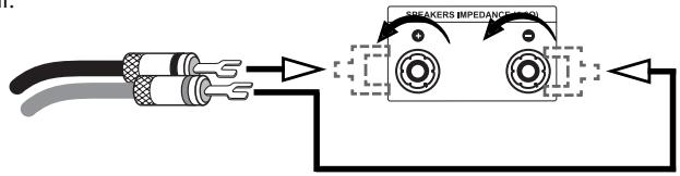 VINCENT SP-997 - CONNECTION OF THE LOUDSPEAKERS - 2
