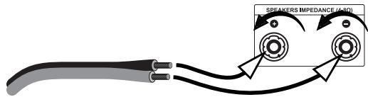 VINCENT SP-997 - CONNECTION OF THE LOUDSPEAKERS - 3