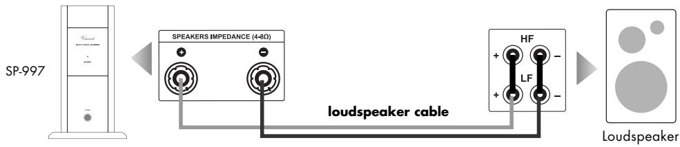 VINCENT SP-997 - CONNECTION OF THE LOUDSPEAKERS - 1