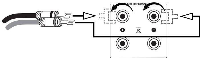 VINCENT SP331 - CONNECTION OF THE LOUDSPEAKERS - 3