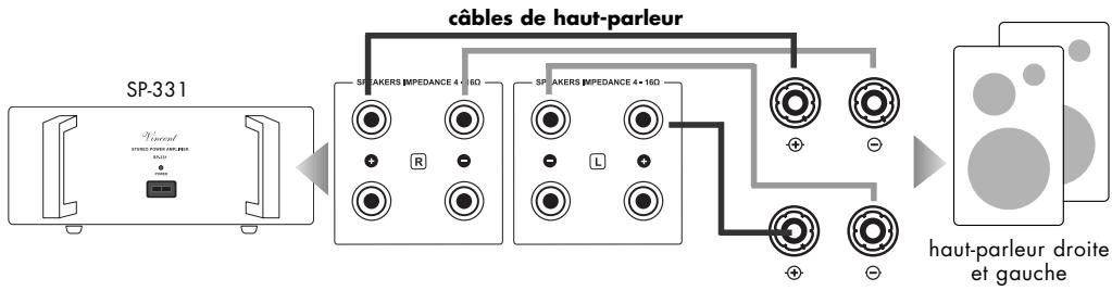 VINCENT SP331 - BRANCHEMENT DES HAUT-PARLEURS - 1