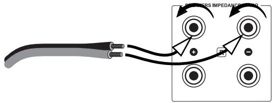 VINCENT SP331 - CONNECTION OF THE LOUDSPEAKERS - 1