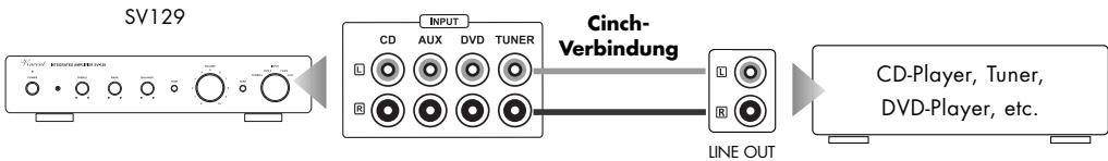 VINCENT SV-129 - ANSCHLUSS DER QUELLGERÄTE - 2
