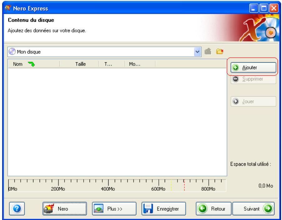 NERO 6 RELOADED - Créer un disque de données - 3