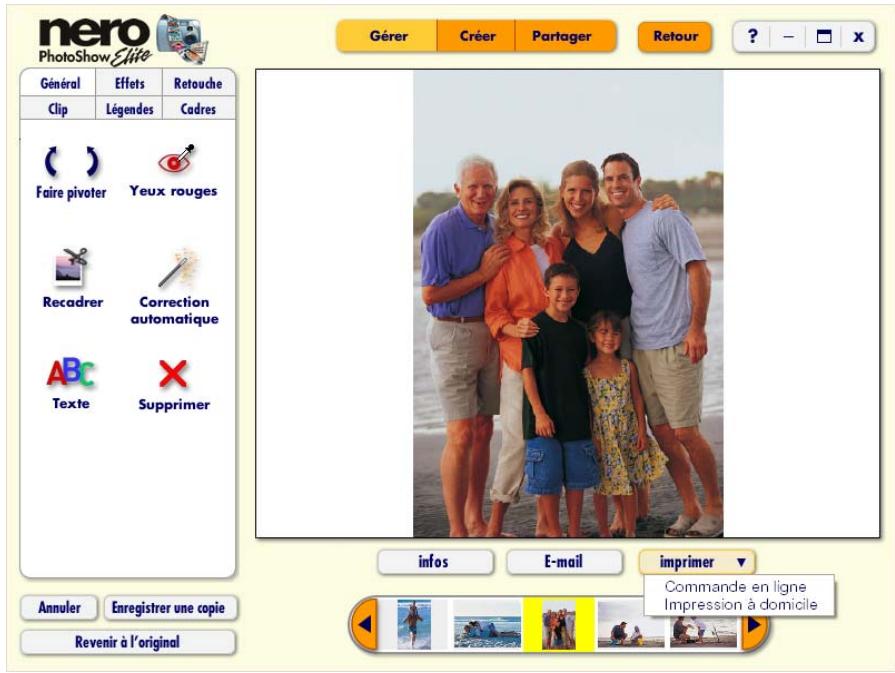 NERO PHOTOSHOW ELITE - Modification des photos - 1